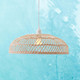 Cream and Natural Rattan Pendant Light E27 60W 400mm Cream and Natural Rattan Pendant Light E27 60W 400mm
